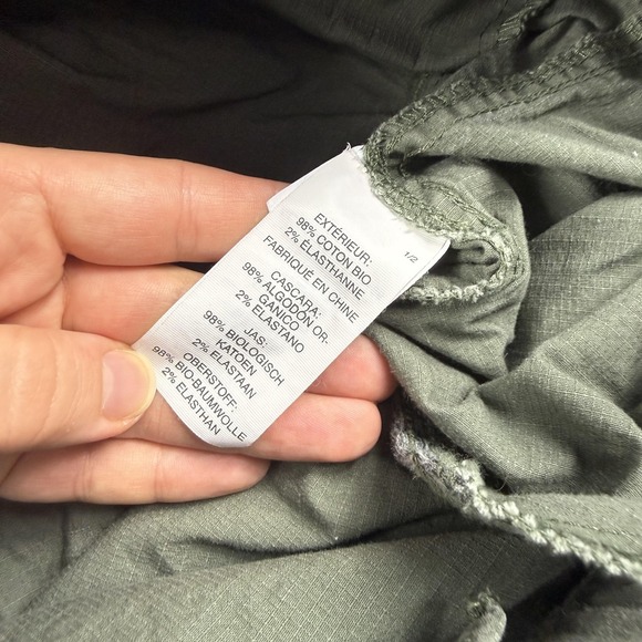 Vuori Pants Womens Large Green VW401 Ripstop Elastic Waist Stretch Outdoor - Picture 4 of 8